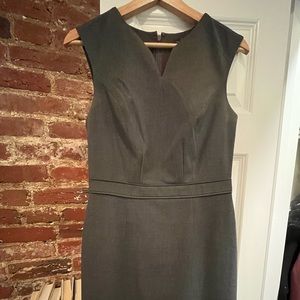 Midi grey suit dress